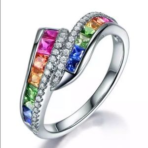 New White Gold Wedding / Engagement Ring